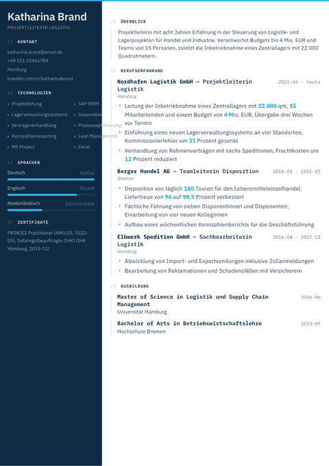 Lebenslauf Vorlage Datum