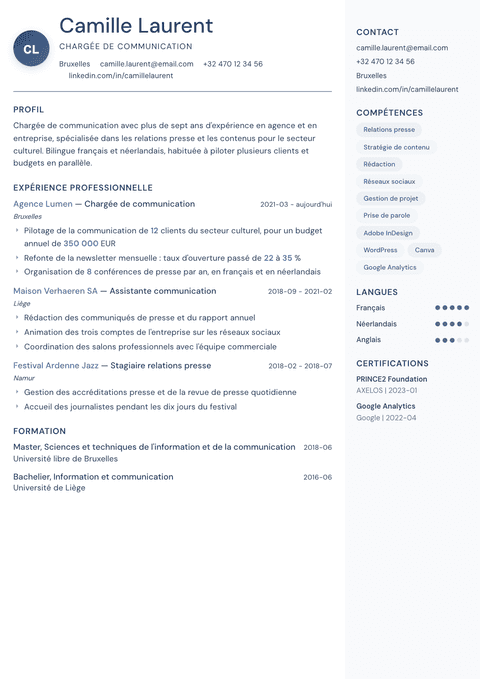 Modèle de CV Kernel