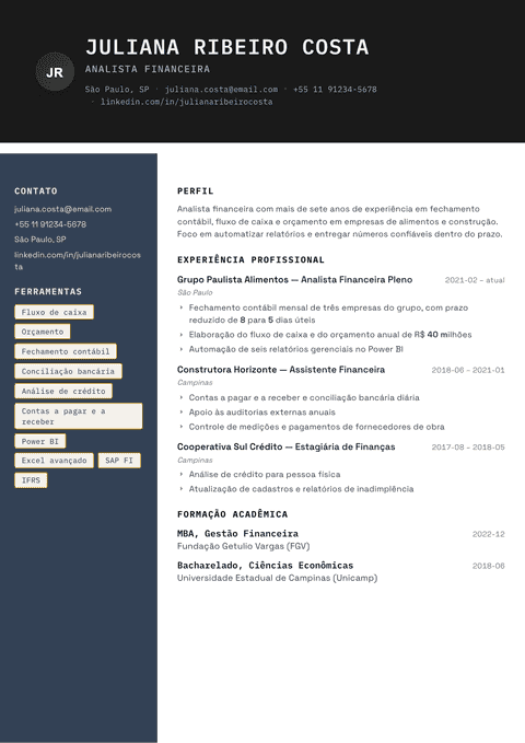 Modelo de currículo Codebase