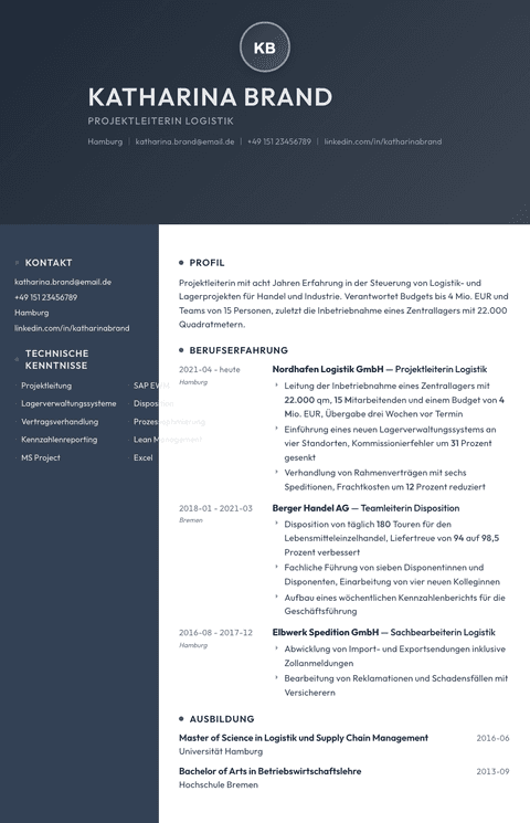 Lebenslauf Vorlage Binary